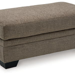 Ashley Furniture - Stonemeade Ottoman - Nutmeg - Dark Brown Fabric - Ottomans