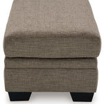 Ashley Furniture - Stonemeade Ottoman - Nutmeg - Dark Brown Fabric - Ottomans - Additional View 3