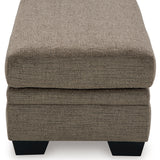Ashley Furniture - Stonemeade Ottoman - Nutmeg - Dark Brown Fabric - Ottomans - Additional View 3