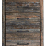 Ashley Furniture - Drystan Five Drawer Chest - Brown - Beige Wood - Chests - Additional View 2