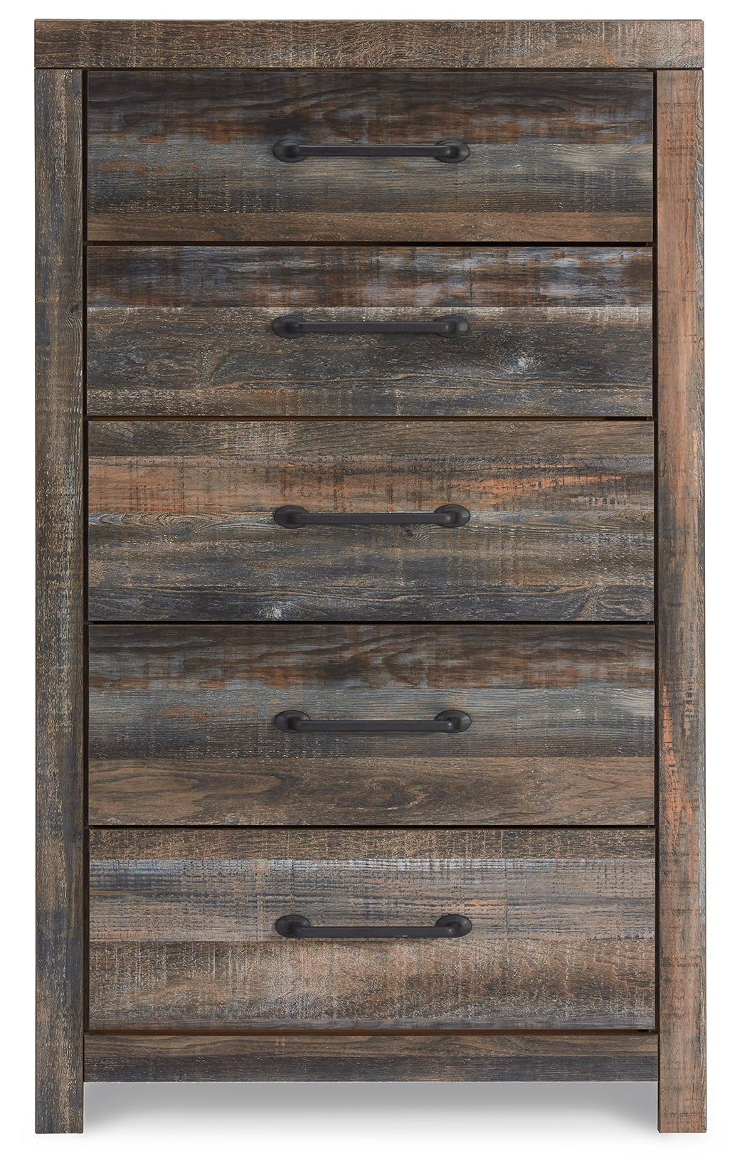 Ashley Furniture - Drystan Five Drawer Chest - Brown - Beige Wood - Chests - Additional View 2