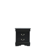 LOUIS PHILIP BLACK NIGHTSTAND