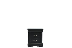 LOUIS PHILIP BLACK NIGHTSTAND