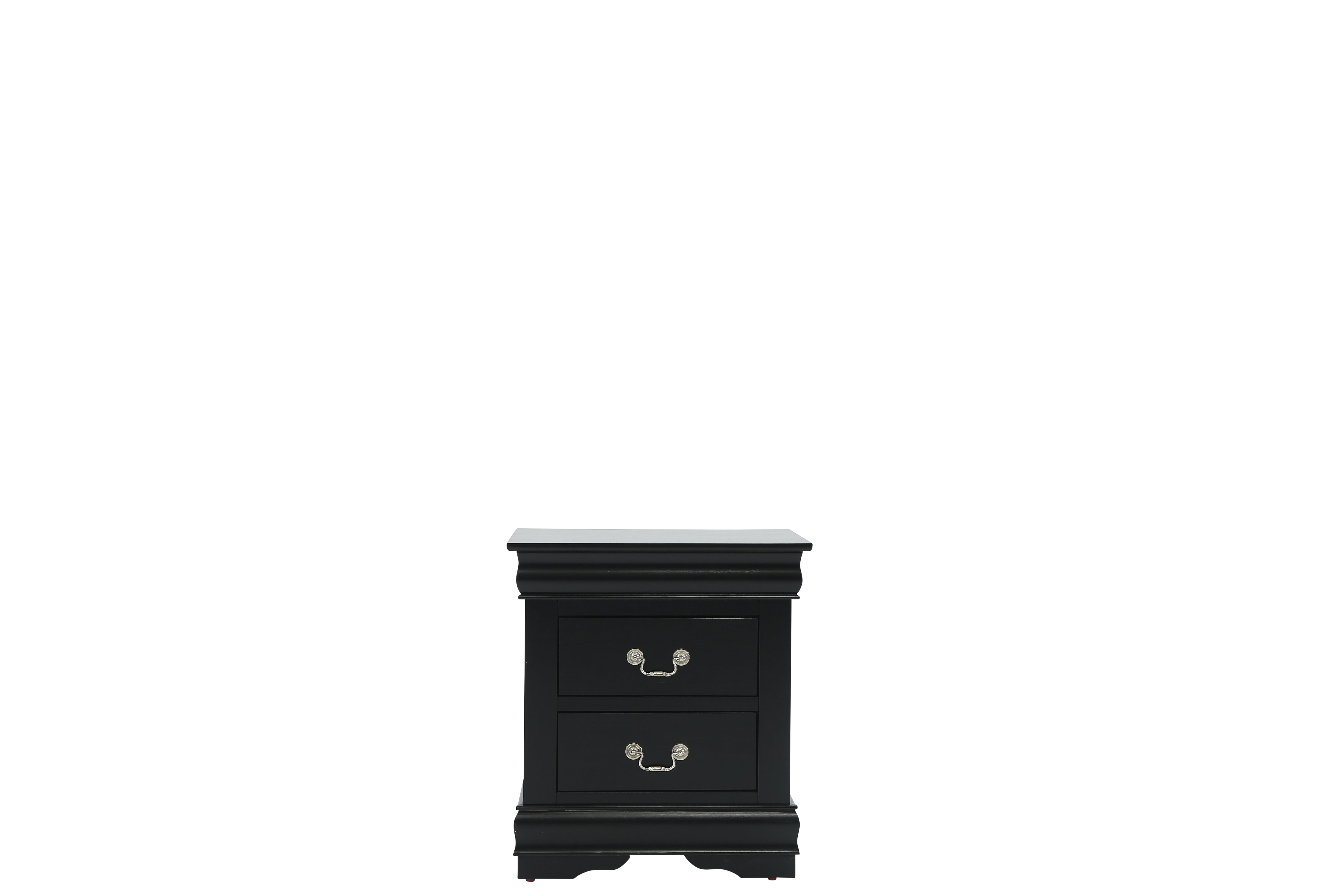 LOUIS PHILIP BLACK NIGHTSTAND