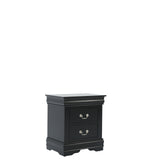 LOUIS PHILIP BLACK NIGHTSTAND - Additional View 1