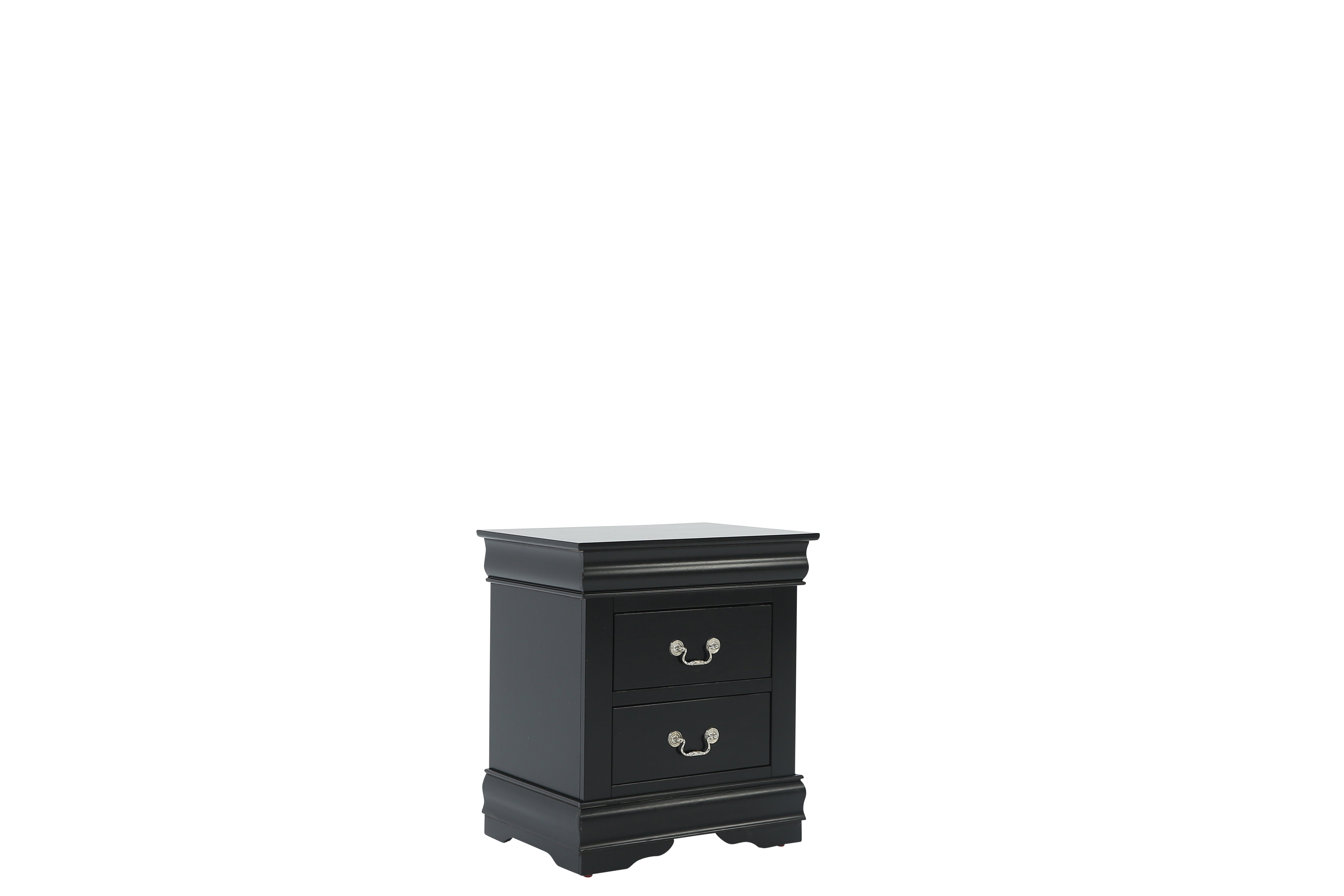 LOUIS PHILIP BLACK NIGHTSTAND - Additional View 1