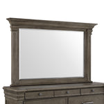Elements International - KINGS COURT GREY DRESSER AND MIRROR - Dark Gray Wood - Dresser & Mirror - Additional View 7