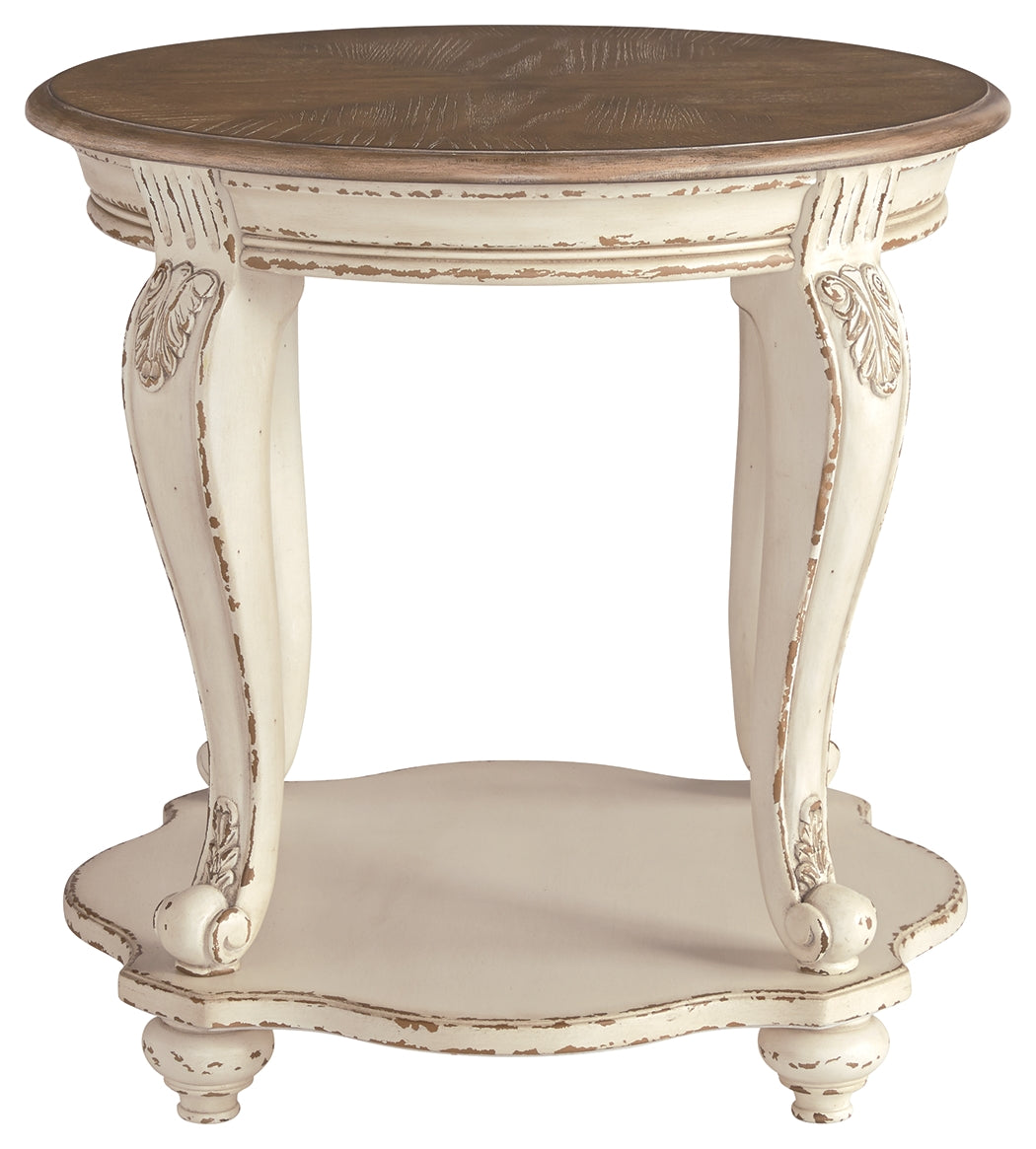 Ashley Furniture - Realyn Round End Table - Light Brown Wood - Tables - Additional View 2