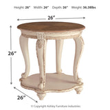 Ashley Furniture - Realyn Round End Table - Light Brown Wood - Tables - Additional View 3