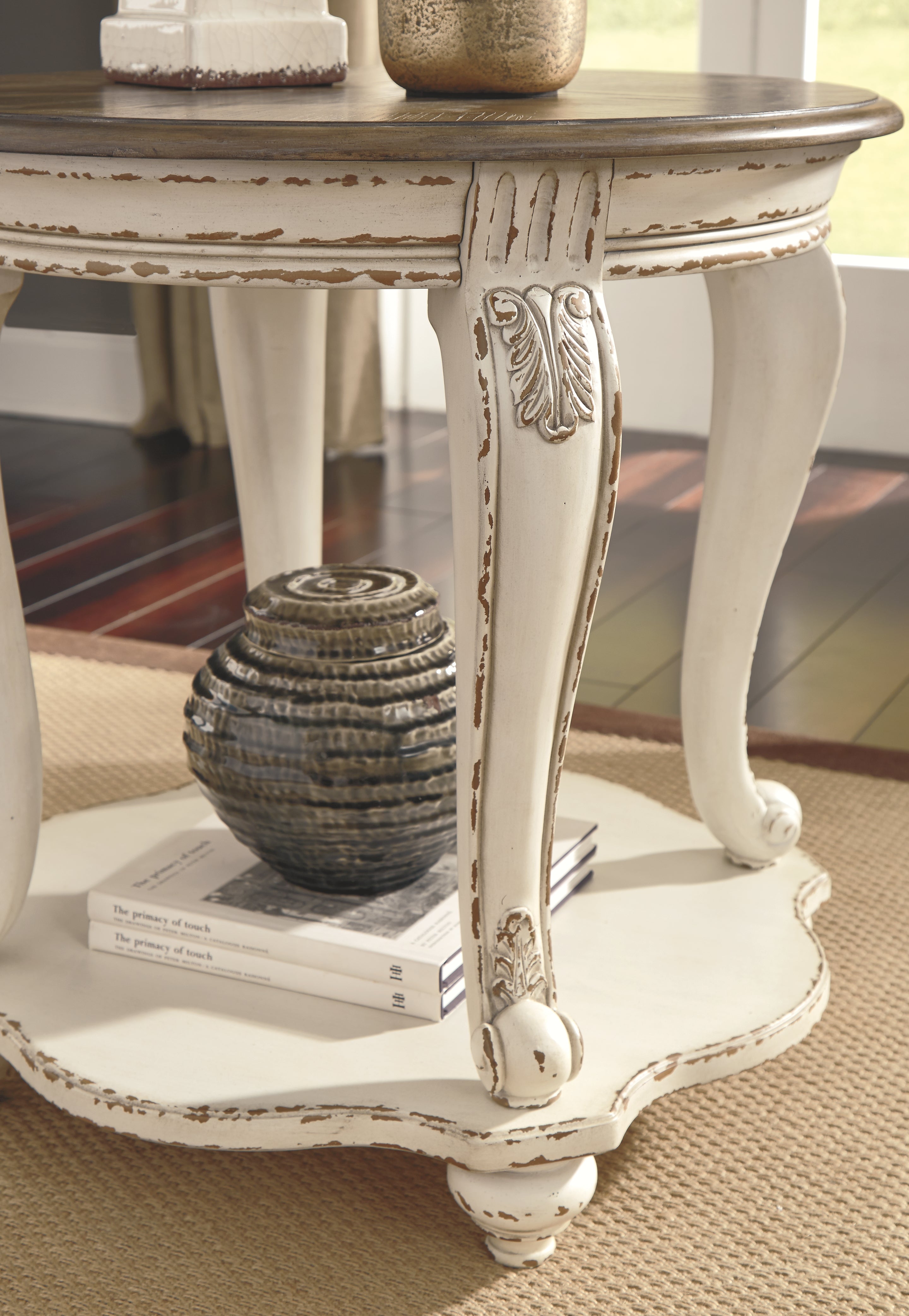 Ashley Furniture - Realyn Round End Table - Light Brown Wood - Tables - Additional View 4