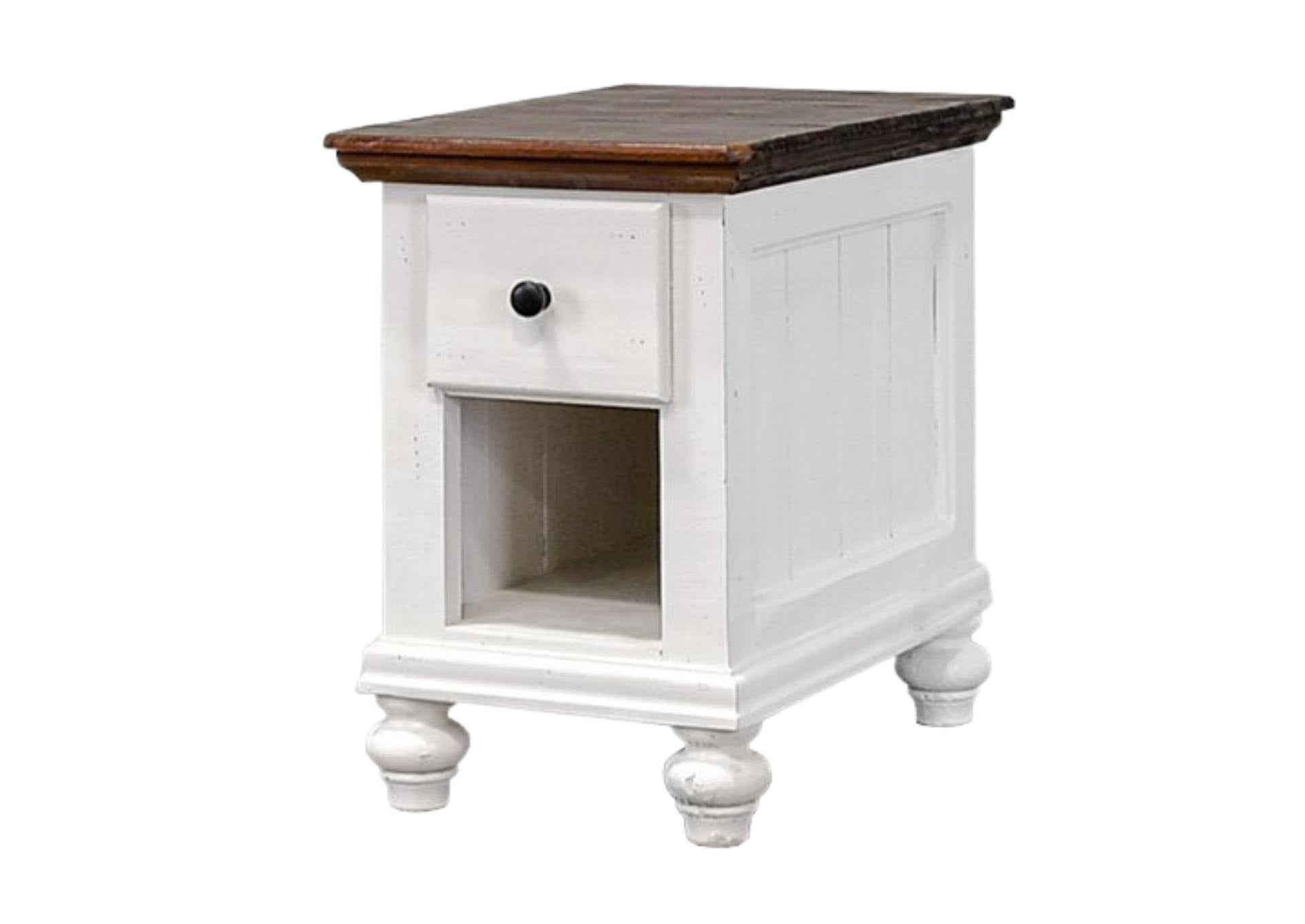 tobacco end table Jayme Side gloss appearance Sunny Designs Tobacco Leaf Dark