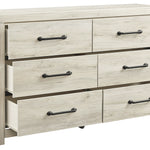 Ashley Furniture - Cambeck Dresser - White - Beige Wood - Dresser & Mirror - Additional View 2