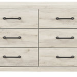 Ashley Furniture - Cambeck Dresser - White - Beige Wood - Dresser & Mirror - Additional View 4