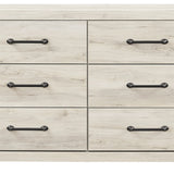 Ashley Furniture - Cambeck Dresser - White - Beige Wood - Dresser & Mirror - Additional View 4