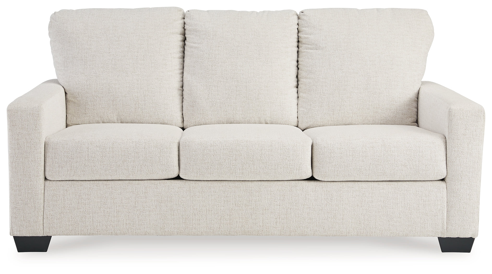 Ashley Furniture - Rannis Full Sofa Sleeper - Snow - Beige Fabric - Sofas - Additional View 2