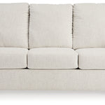 Ashley Furniture - Rannis Full Sofa Sleeper - Snow - Beige Fabric - Sofas - Additional View 2