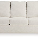 Ashley Furniture - Rannis Full Sofa Sleeper - Snow - Beige Fabric - Sofas - Additional View 2