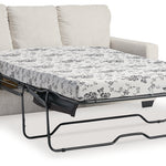 Ashley Furniture - Rannis Full Sofa Sleeper - Snow - Beige Fabric - Sofas - Additional View 1