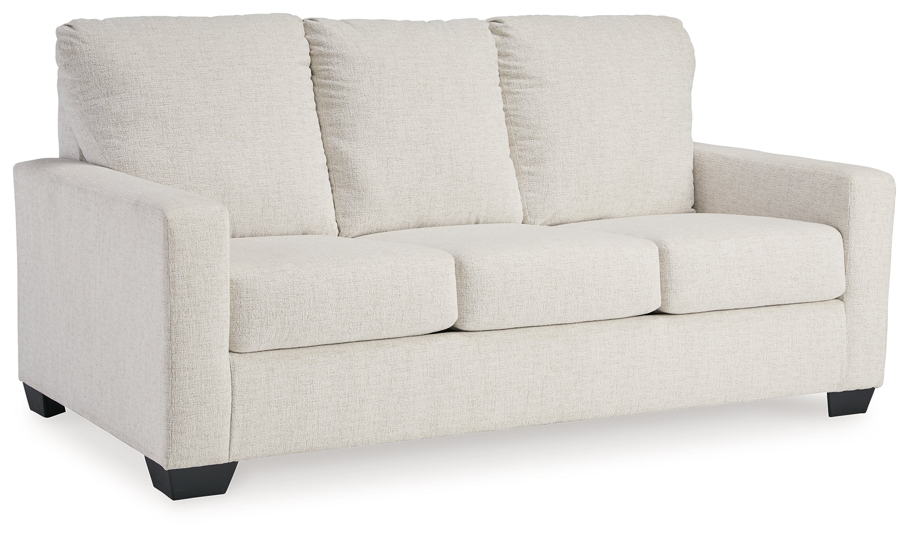 Ashley Furniture - Rannis Full Sofa Sleeper - Snow - Beige Fabric - Sofas - Additional View 3