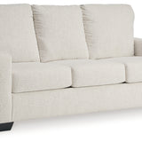Ashley Furniture - Rannis Full Sofa Sleeper - Snow - Beige Fabric - Sofas - Additional View 3