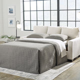 Ashley Furniture - Rannis Full Sofa Sleeper - Snow - Beige Fabric - Sofas - Additional View 6