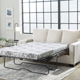 Ashley Furniture - Rannis Full Sofa Sleeper - Snow - Beige Fabric - Sofas - Additional View 7