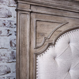 Steve Silver Furniture - Highland Park King Bed - Brown - Light Brown Faux Leather - Beds - Additional View 1