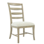 RUSTIC PATINA SAND LADDERBACK SIDE CHAIR