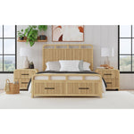 Elements International - Ridgemont Queen Bed - Light Brown Wood - Beds - Additional View 8