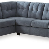 Ashley Furniture - Marrelton 2 Piece Sectional With Sleeper - Denim - Blue Fabric - Sectionals
