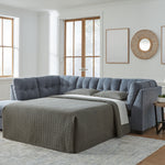Ashley Furniture - Marrelton 2 Piece Sectional With Sleeper - Denim - Blue Fabric - Sectionals - Additional View 1