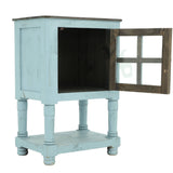 AUGUSTA RAFTWOOD/BLUE ACCENT TABLE - Additional View 1