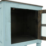 AUGUSTA RAFTWOOD/BLUE ACCENT TABLE - Additional View 2