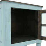 AUGUSTA RAFTWOOD/BLUE ACCENT TABLE - Additional View 2