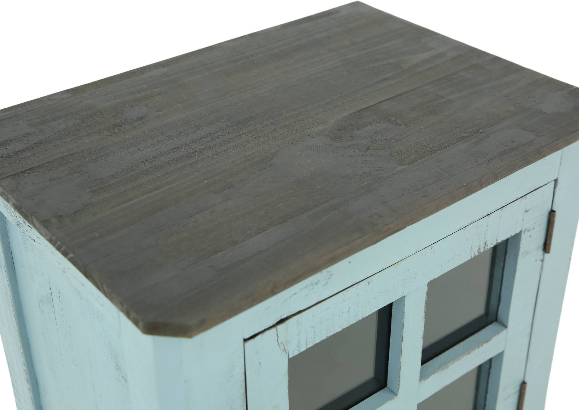 AUGUSTA RAFTWOOD/BLUE ACCENT TABLE - Additional View 3