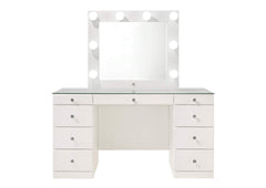 AVERY WHITE VANITY WITH LED MIRROR