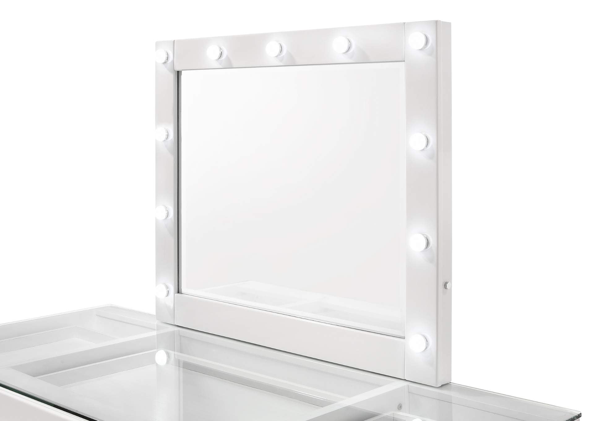 AVERY WHITE VANITY WITH LED MIRROR - Additional View 1