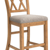Ashley Furniture - HAVONPLANE COUNTER HEIGHT BARSTOOL - Light Brown Fabric|Wood - Stools - Additional View 3