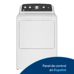 GE WHITE ELECTRIC 7.2CU DRYER WITH SPANISH PANEL - Dryers