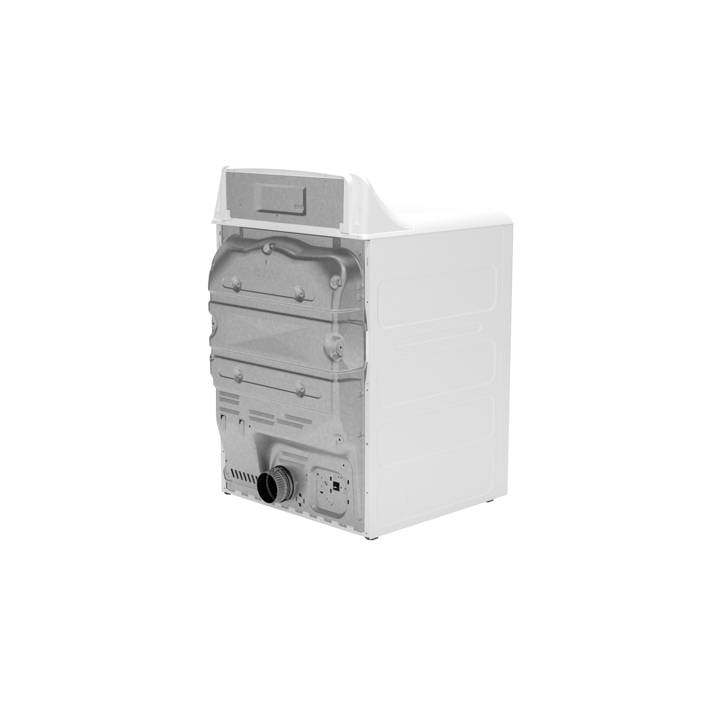 GE WHITE ELECTRIC 7.2CU DRYER WITH SPANISH PANEL - Dryers - Additional View 30