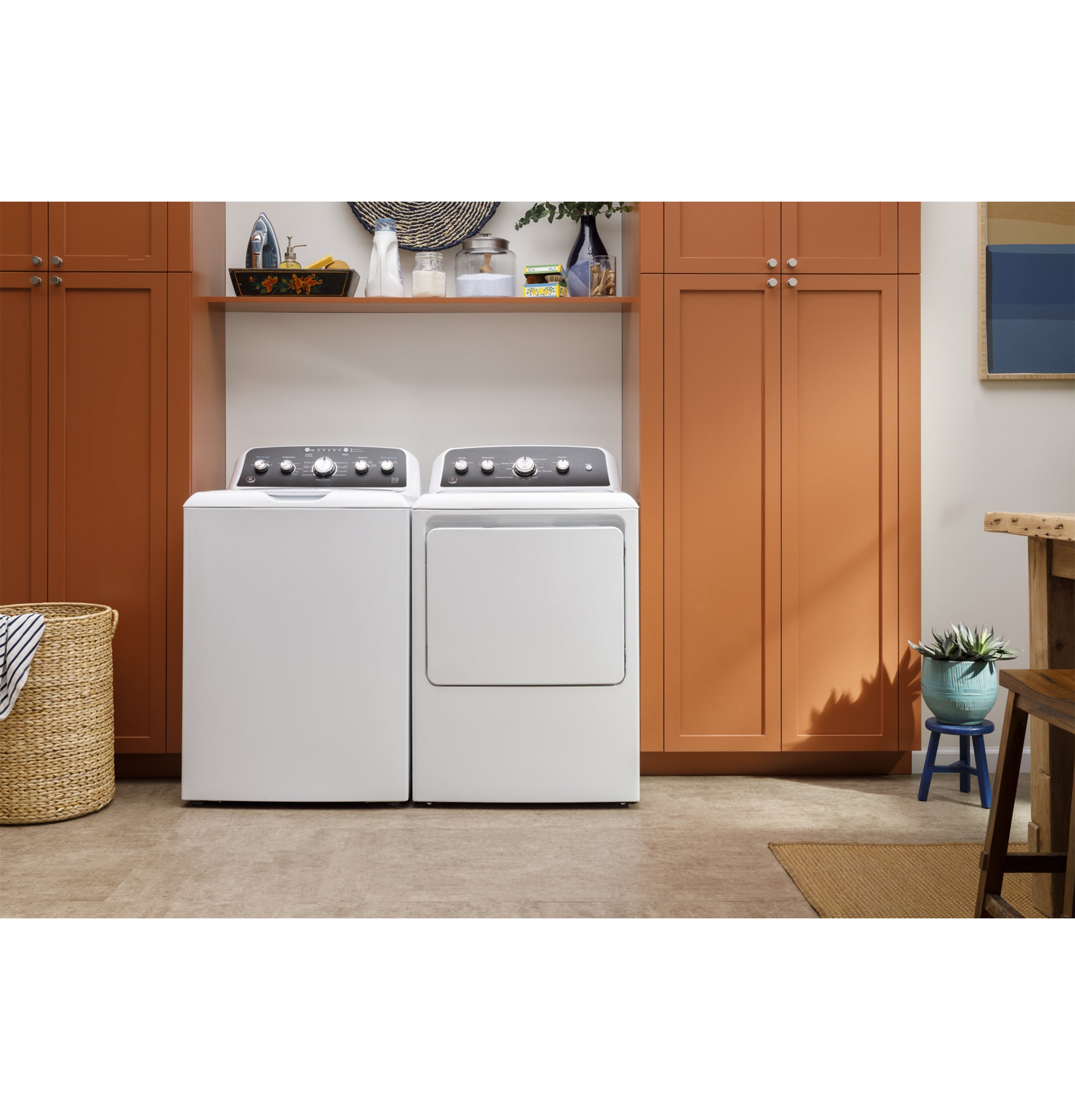 GE WHITE ELECTRIC 7.2CU DRYER WITH SPANISH PANEL - Dryers - Additional View 7