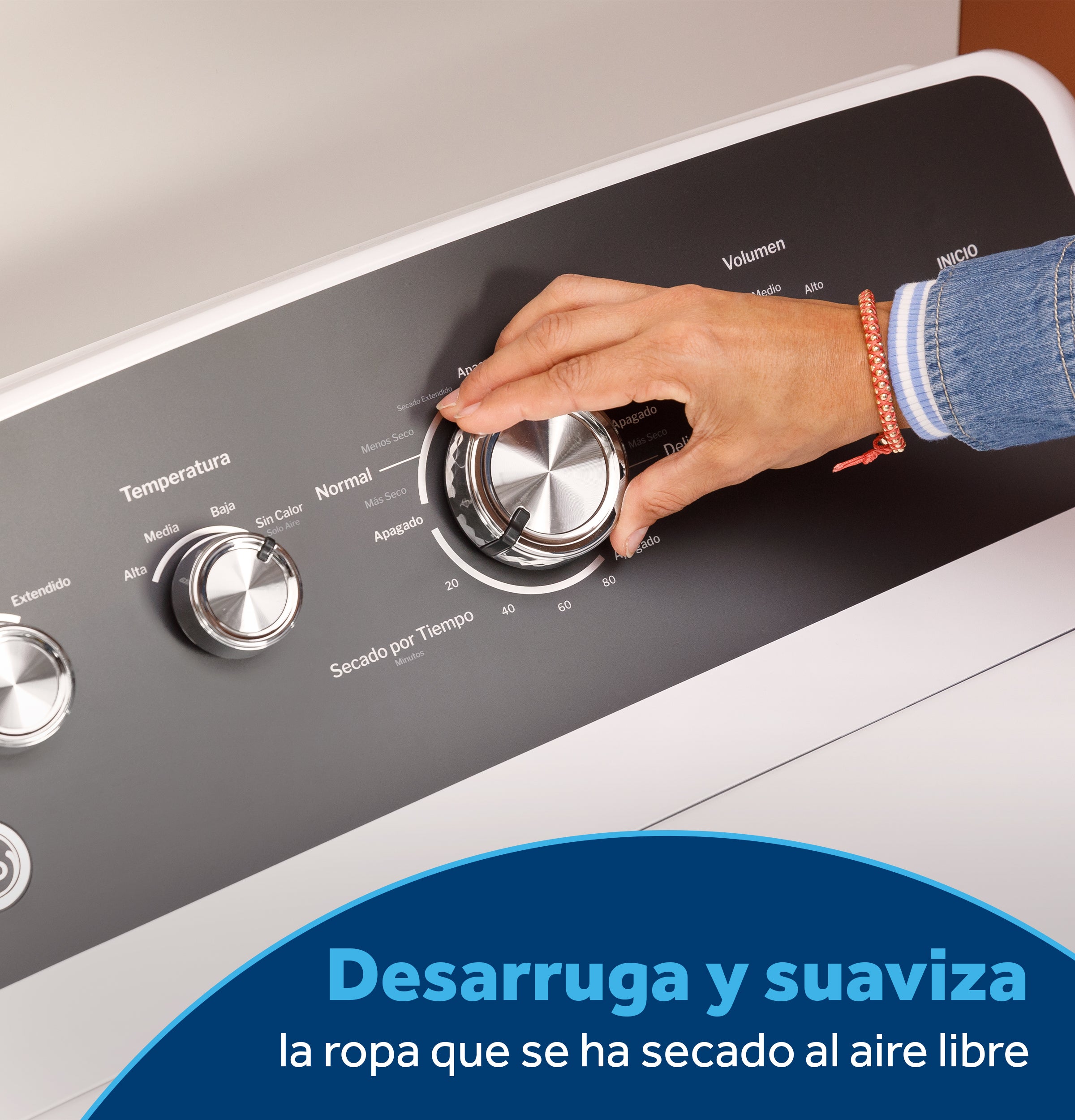 GE WHITE ELECTRIC 7.2CU DRYER WITH SPANISH PANEL - Dryers - Additional View 13