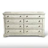 Steve Silver Furniture - Highland Park Dresser - White - Wood - Dresser & Mirror