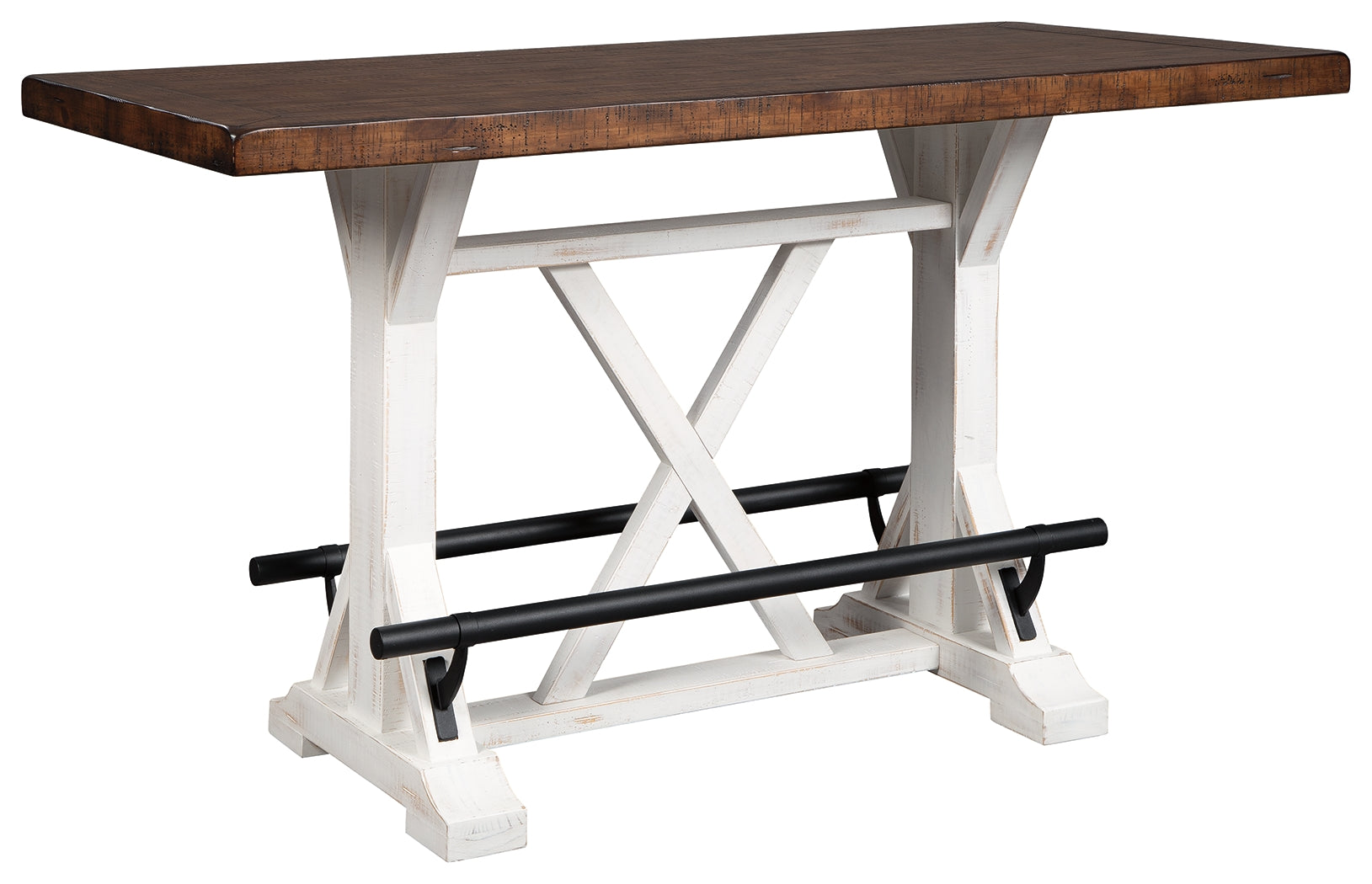 Ashley Furniture - VALEBECK COUNTER TABLE - Light Brown Wood - Tables