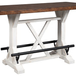 Ashley Furniture - VALEBECK COUNTER TABLE - Light Brown Wood - Tables