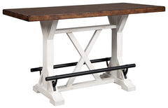 Ashley Furniture - VALEBECK COUNTER TABLE - Light Brown Wood - Tables