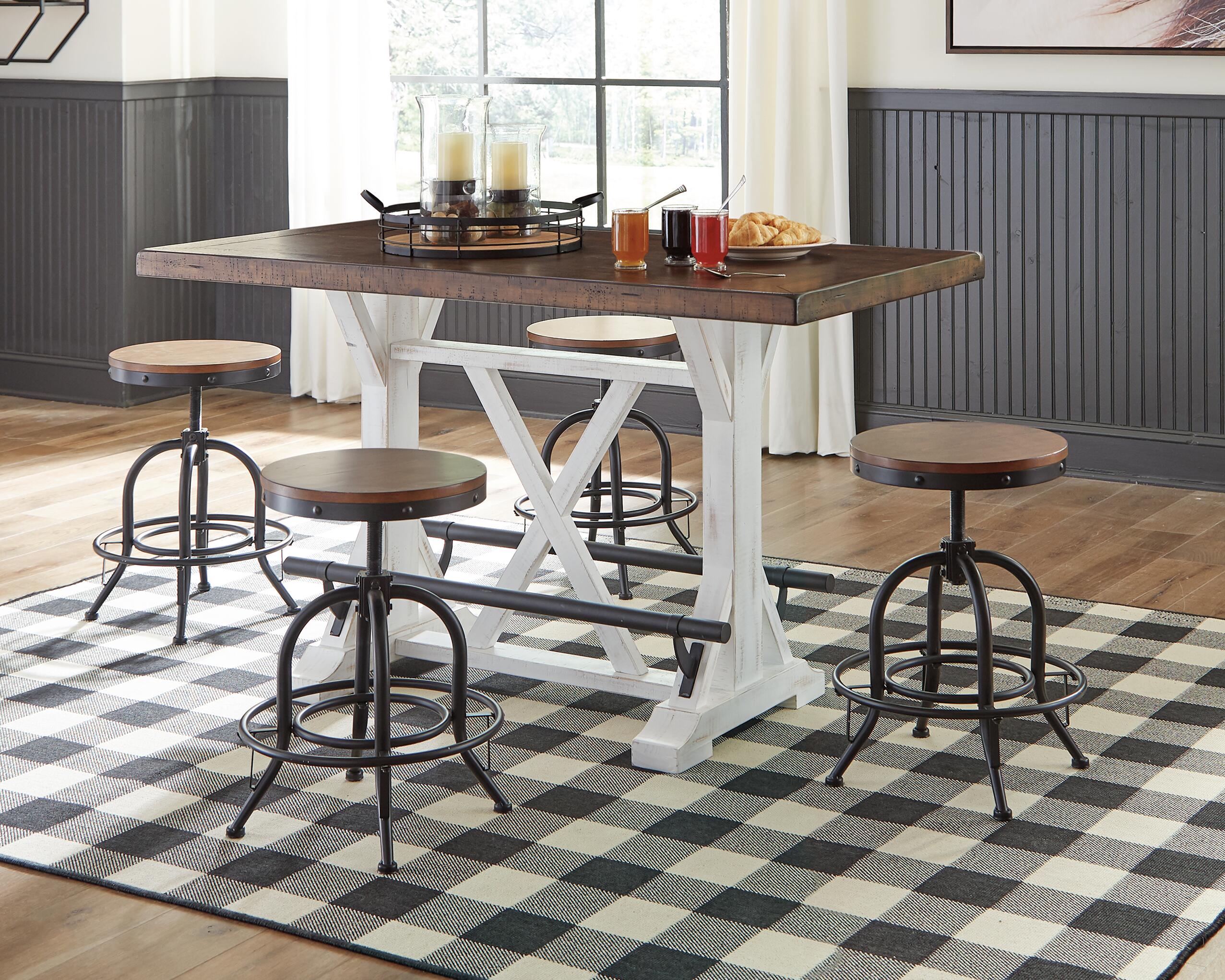 Ashley Furniture - VALEBECK COUNTER TABLE - Light Brown Wood - Tables - Additional View 1