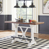 Ashley Furniture - VALEBECK COUNTER TABLE - Light Brown Wood - Tables - Additional View 2