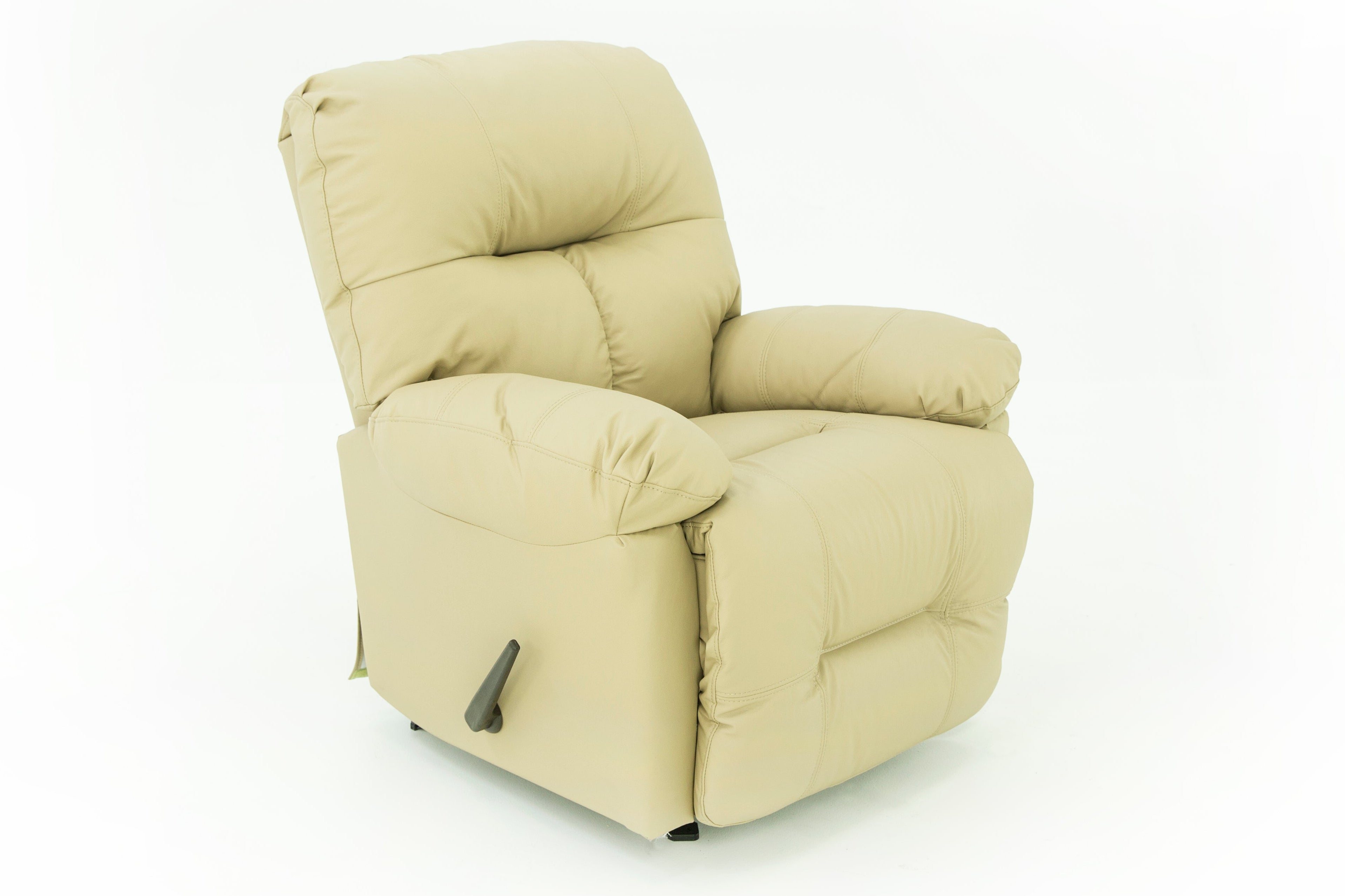 Wanderer Leather Rocker Recliner - Mushroom - Additional View 1