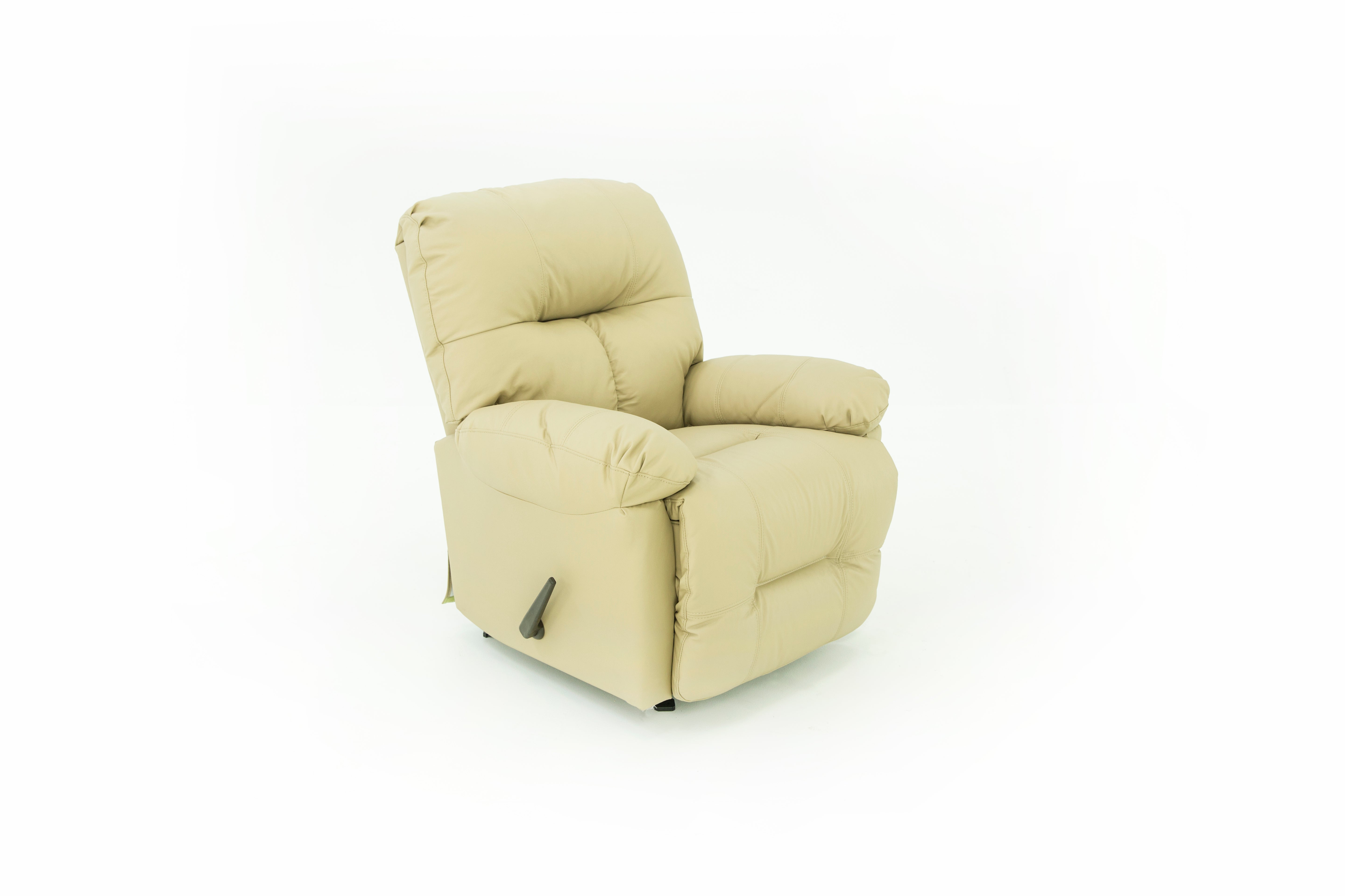 Wanderer Leather Rocker Recliner - Mushroom - Additional View 1